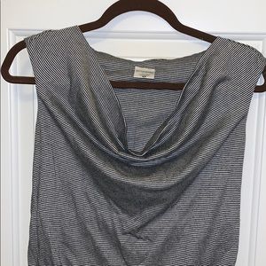 Scoop neck maternity dress